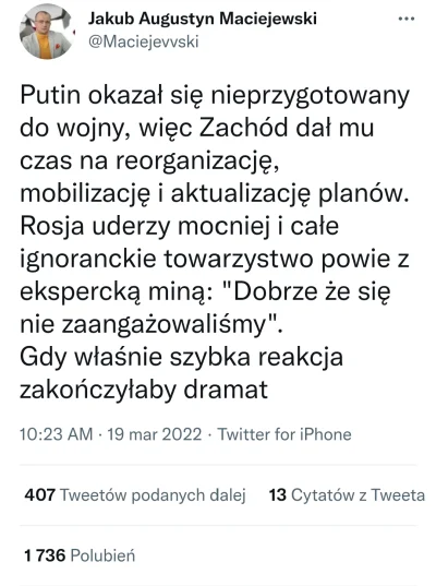 D.....o - Dokładnie. Putin dostał czas na reorganizację. Każdy teraz będzie chuchał i...