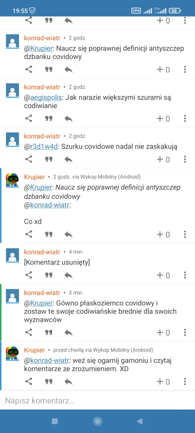 Krupier - Właśnie zostałem covidianinem. XD
#koronawirus