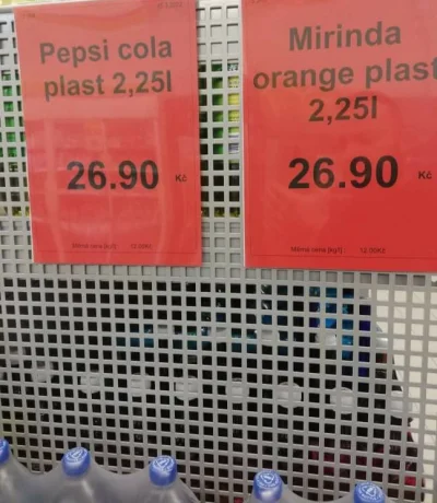Dzolo - Cena Pepsi i Mirindy 2,25L w Czechach nawet przy niekorzystnym kursie dla zło...