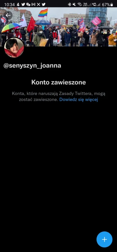 gniazdko230V - Twitter zabrał się za czyszczenie kont ruskich ounc. 

#bekazlewactwa ...