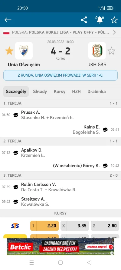 Simonn23 - Już tylko dwa mecze od finału. Ostatni raz Unia o złoto grała w 2005 roku....