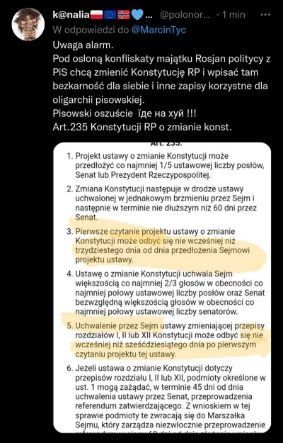 CipakKrulRzycia - #konstytucja #polska #ukraina #rosja 
#bekazpisu PiS wykorzysta ka...