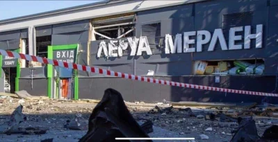 WaldemarBidula - W rosyjskim ostrzale centrum handlowego w Kijowie zniszczono między ...