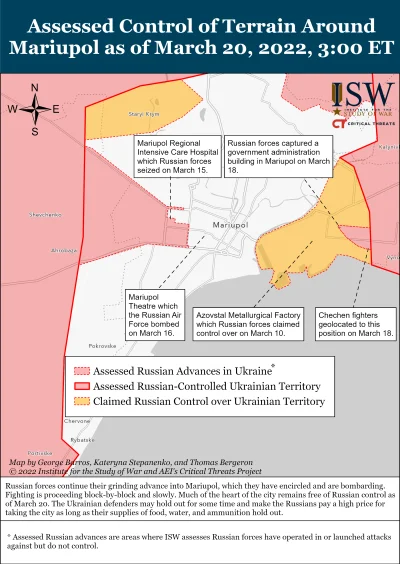 pokustnik - Sytuacja na froncie:
Mapa przedstawia sytuacją w Mariupolu wg ISW.

Na...