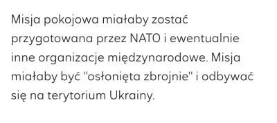 polock - NATO nie wyrazi zgody. Już wypowiadali się chyba w tej kwestii, że wojsk tam...