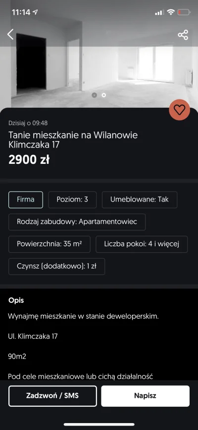 FLOLPROBA - Mirasy w Warszawie można wynająć za 2,9K mieszkanie z gołymi ścianami bez...