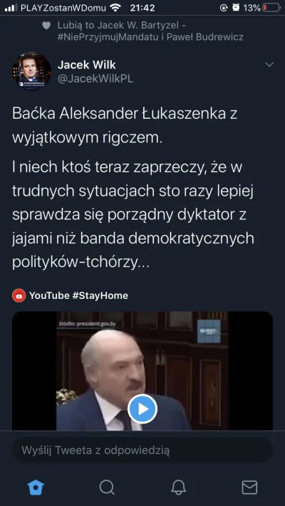 Mistrzrozkimnki - Jacek Wilk w staje obronie praw obywatelskich?!

Kurła, nie wytrz...