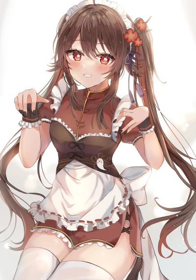 LatajacaPapryka512 - #anime #randomanimeshit #genshinimpact #hutao #maid #zakolanowki...