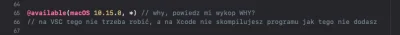 aptitude - omfg Xcode sucks. ( ͡° ʖ̯ ͡°)

Terminal w Xcode nie wspiera aplikacji TU...