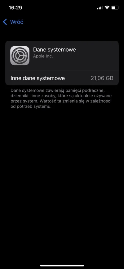 Ap-maokai-abuser - #iphone #ios Miał ktoś kiedyś zapełnione aż 20 gb danych systemowy...