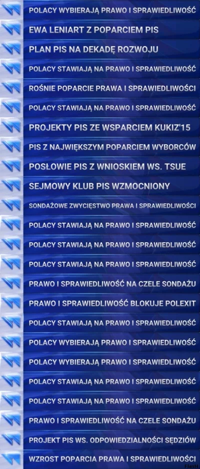 FlasH - Porównanie pasków dotyczących #pis i #platformaobywatelska w #wiadomosci #tvp...