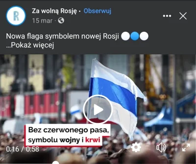 Poldek0000 - Protestujacy Rosjanie mają już nową flagę (bez czerwonego symbolu krwii)...