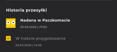 W.....l - Jest jakaś szansa że ta paczka jeszcze dzisiaj trafi do sortowni?
#inpost