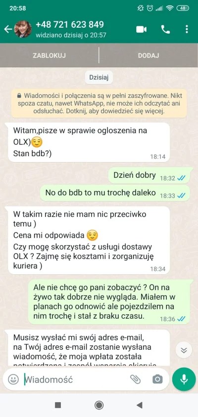 JohnMartell - @Kolejnylogin: obie przez whatsappa. Ponizej ta druga osoba: