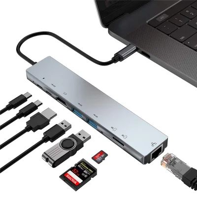 duxrm - Wysyłka z magazynu: CZ
Bakeey 8 in 1 USB C Hub Docking Station
Cena z VAT: ...