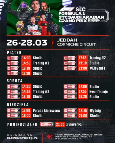 McAbra - #f1 rozkład jazdy na weekend