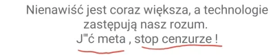 Misza112 - @klawiszs: Cytat z jego profilu xD
"J"bać meta, stop cenzurze" (－‸ლ)