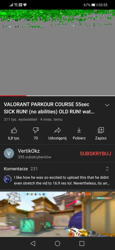 Xxsw - Mam problem z youtube/youtube vanced na androidzie. Glitchuje mi obraz wideo, ...