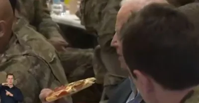 qlimax3 - Biden sobie #!$%@? Pizze z żołnierzami, a Putin siedzi 20 metrów od swoich ...