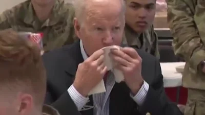 sfermentowany - przez podbicie audio z nagrania, możemy usłyszeć słowa Bidena
#biden...