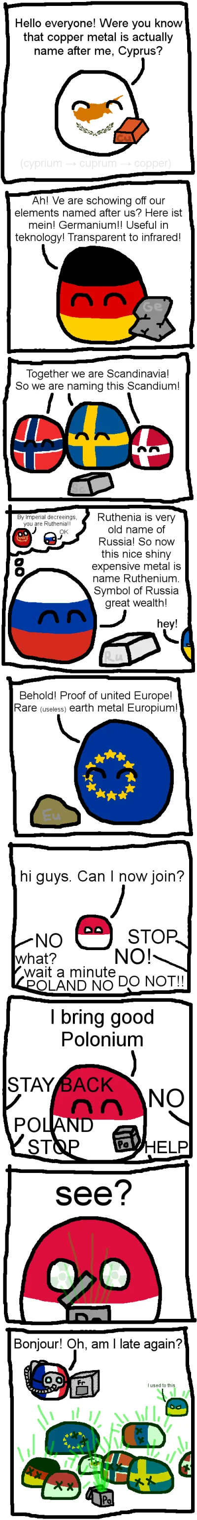 KubaGrom - #chemia #polandball #humorobrazkowy #pierwiastkichemiczne