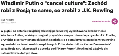 E.....r - @Kjedne: Za kilka miesięcy (gdy wojna się skończy lub spowszednieje) Pan Pu...