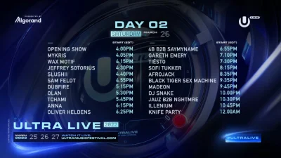 kshmir - Dzisiaj drugi dzień transmisji z Ultra Music Festival, do wyboru 2 streamy, ...