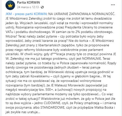 WroTaMar - #wojna #ukraina #4konserwy #korwin #konfederacja