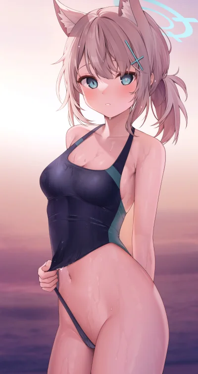 Hajak - #randomanimeshit #anime #bluearchive #shiroko #swimsuit