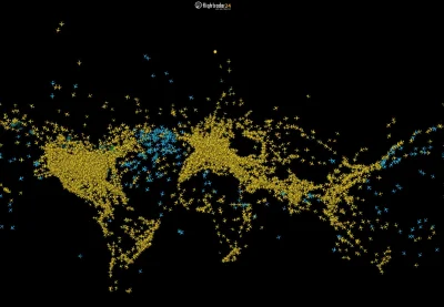 Artktur - Ruch lotniczy na świecie

#ciekawoski #flightradar24