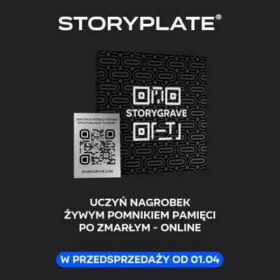 storygrave - Już 1 kwietnia startuje przedsprzedaż StoryPlate - tabliczki z kodem QR ...