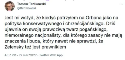 CipakKrulRzycia - #polityka #chrzescijanstwo 
#terlikowski #orban