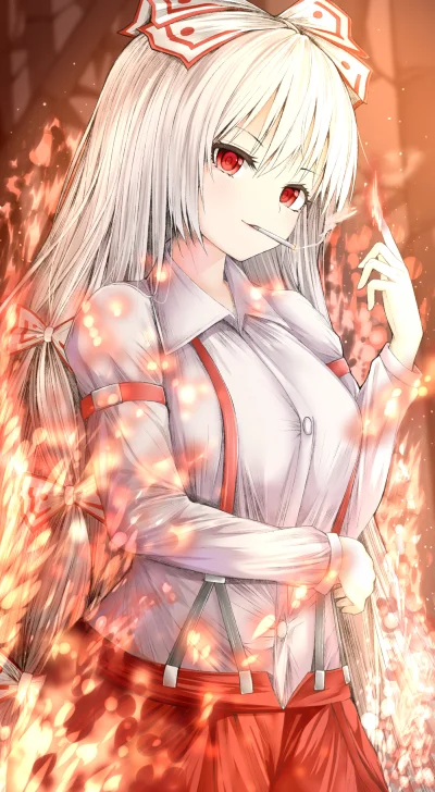 LlamaRzr - #randomanimeshit #touhou #fujiwaranomokou #redeyesalert #anime
1400x2550!