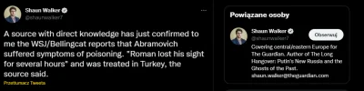 mel0nik - Według dziennikarza The Guardian Abramowicz stracił wzrok na kilka godzin.