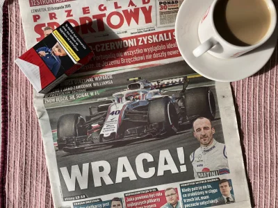 c.....i - Dobrego dzionka, smacznej kawusi, Kubica wruci!

#f1 #dziendobry #smacznejk...