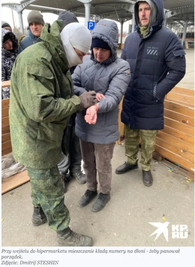 orzak - Kacapy zaczynają już numerować ludzi w Mariupolu, po tzw. "wyzwoleniu", wg ka...