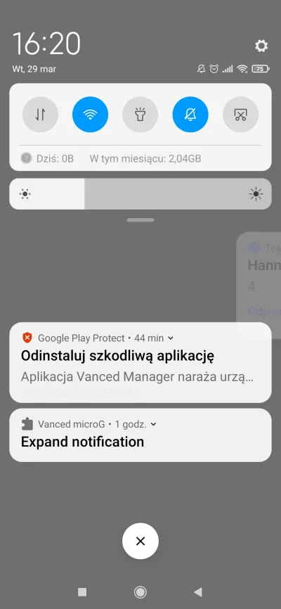 przegro_pisarz - Google się nie podoba co mam zainstalowane xD jak usunę to zaraz now...