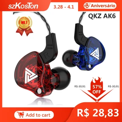 duxrm - QKZ AK6 Earphones 3.5mm
Cena z VAT: 4,77 $
Link ---> Na moim FB. Adres w pr...