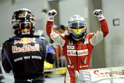 milosz1204 - @chianski: mam zdjęcie Alonso po wygranej w Bahrajnie w 2010 ale może zm...