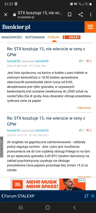 NamietnyDzwigowy - @picasssss1: tam co jeden wątek to lepszy. Tam siedzą lepsze troll...