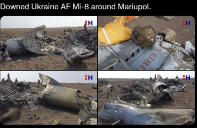 WhyCry - Zestrzelony ukraiński MI-8. Co najmniej 6 zabitych sądząc po zdjęciach.
Pon...