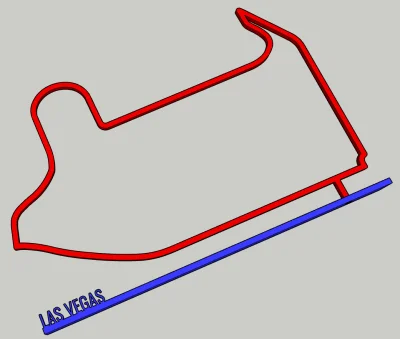 BJXSTR - Dorzuciłem tor uliczny Las Vegas do swojej paczki torów #f1 na #thingiverse....