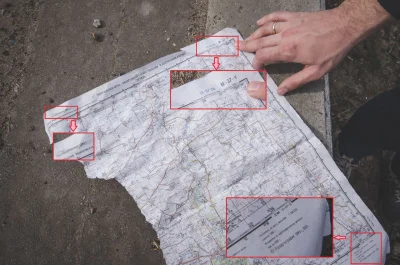 U.....a - Rosyjskie mapy wojskowe przejęte w Trościańcu.

Stan dróg i miejscowości ...