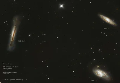 q0084 - #astrofoto #astrofotografia #luckyimaging
Triplet Lwa czyli grupa galaktyk w...