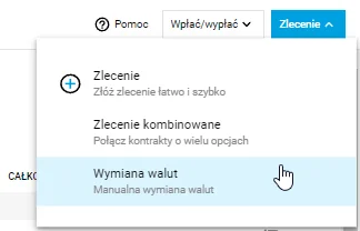 rukh - @sl62: Pod niebieskim przyciskiem w rogu "Zlecenie" masz wymianę walut.
A ilo...