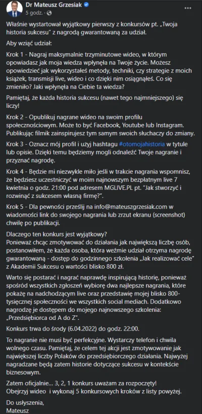 dobrypunktwidzenia - Mateusz Czereśniak zarzucił zajebisty konkurs - trzeba nagrać fi...