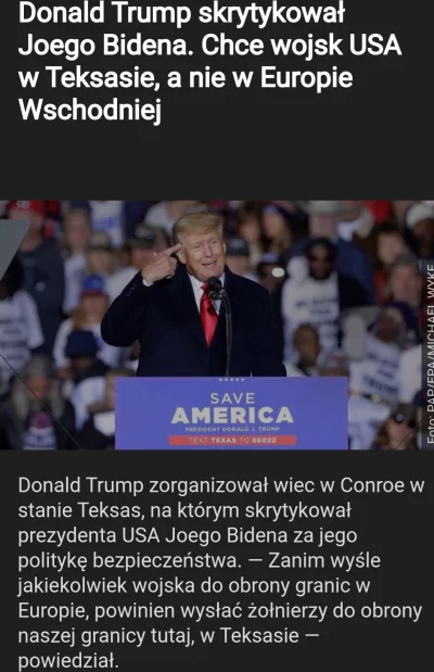 NiespodziewanaRiposta - @boromeusz: Trump wielokrotnie krytykował Bidena za zaangażow...