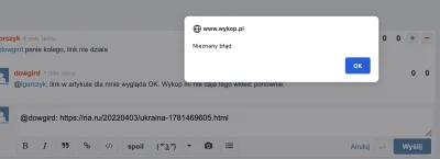 dowgird - @dowgird: blokada wykopu. Oczywiście portal to ria . ru a nie .pl