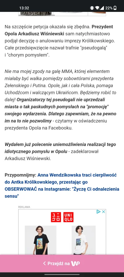 kwmaster - O nawet nie trzeba będzie jechać do prezydenta Opola i proponować Możdżonk...