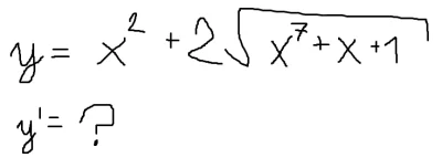 Ggeqev - jak wyznaczać pochodną kiedy mamy pierwiastki takie
#matematyka